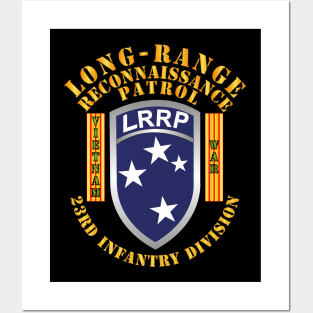 23rd ID - LRRP w VN War Banner Posters and Art